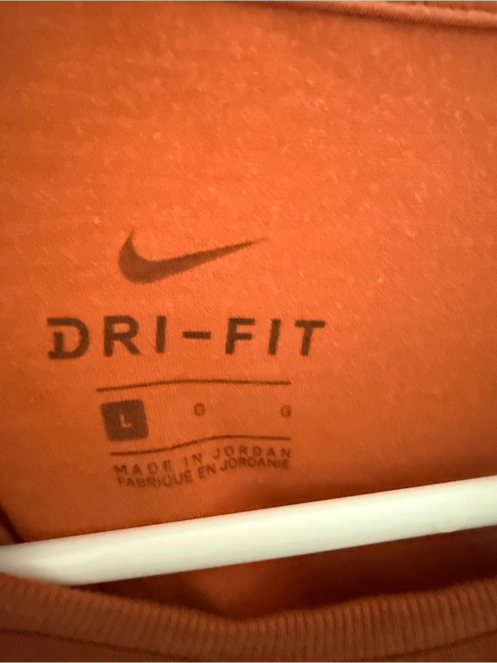 Nike Women’s Orange Short Sleeve Crewneck Athletic Tee Tunic Length